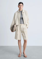 Veste 100 % Lin Fermeture Éclair