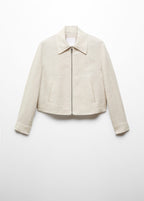 Veste 100 % Lin Fermeture Éclair
