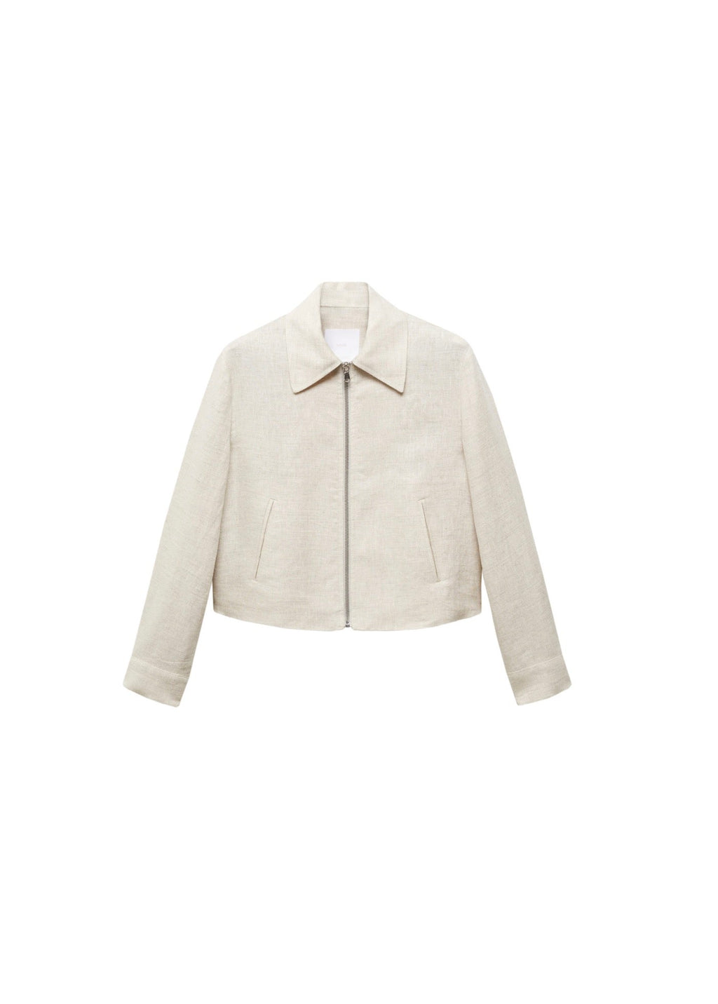 Veste 100 % Lin Fermeture Éclair