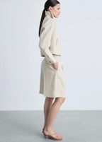 Veste 100 % Lin Fermeture Éclair