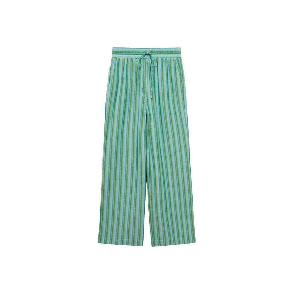 Pantalon Droit À Rayures
