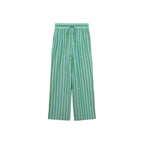 Pantalon Droit À Rayures
