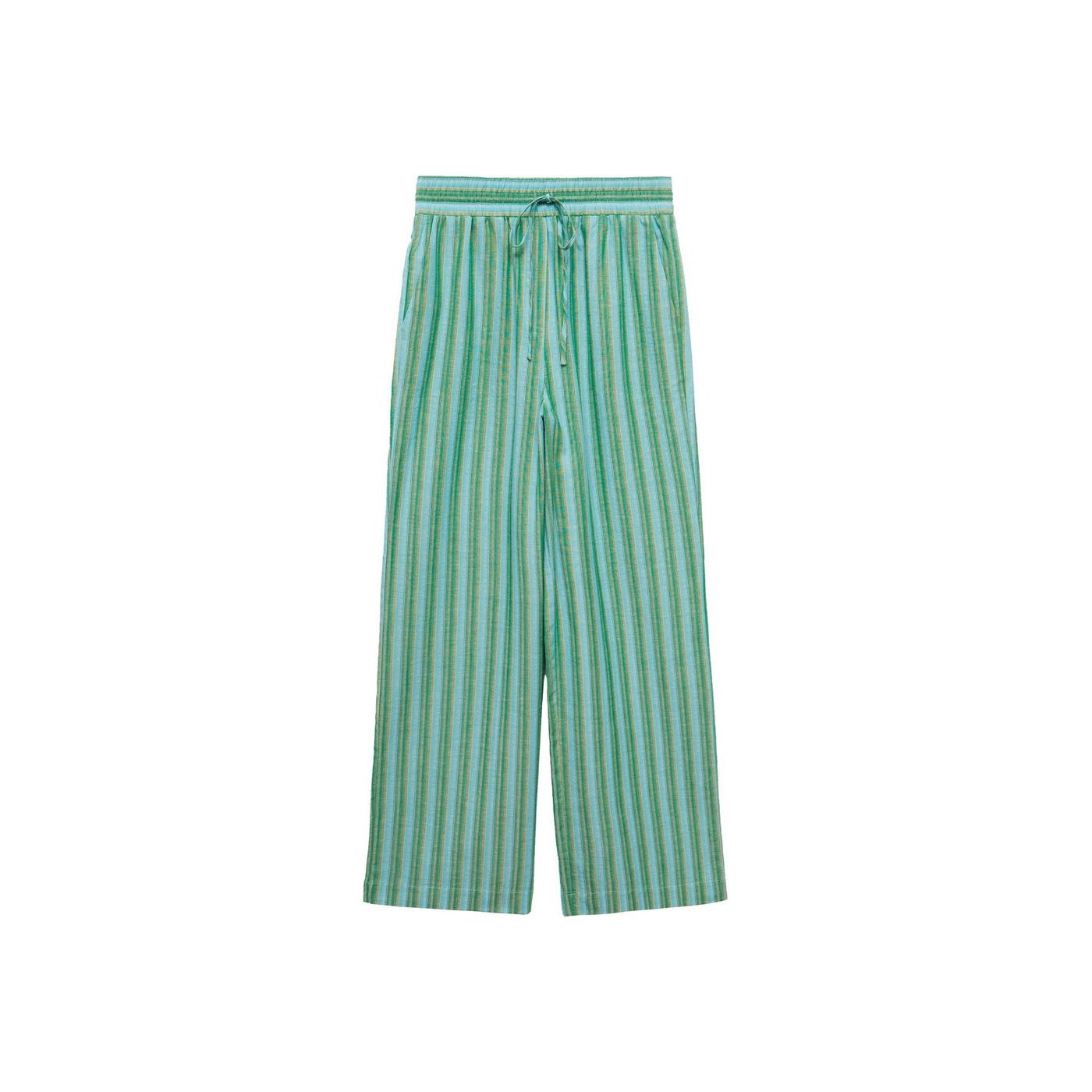 Pantalon Droit À Rayures