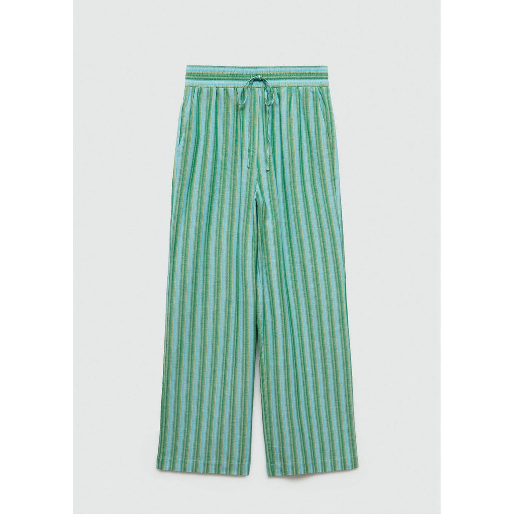 Pantalon Droit À Rayures