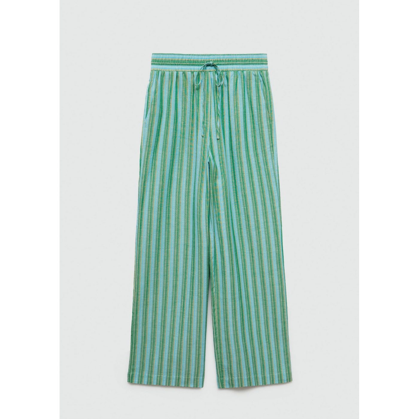 Pantalon Droit À Rayures