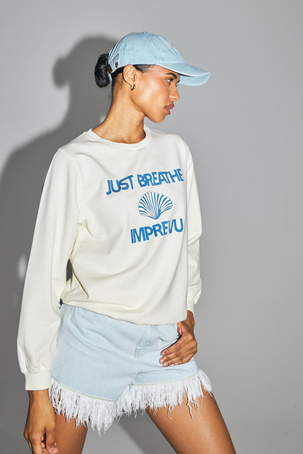 Le Sweatshirt Eddie Calico En Coton Organique Naturel Fabriqué Au Portugal