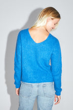 La Maille Romy Baby Alpaga Bleu Roi Fabriquée En Italie