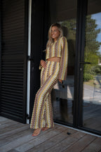 Blouse Brodée Yolande - Jaune