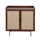 Jetson - Buffet 2 Portes - Tissu & Noyer