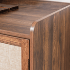 Jetson - Buffet 2 Portes - Tissu & Noyer
