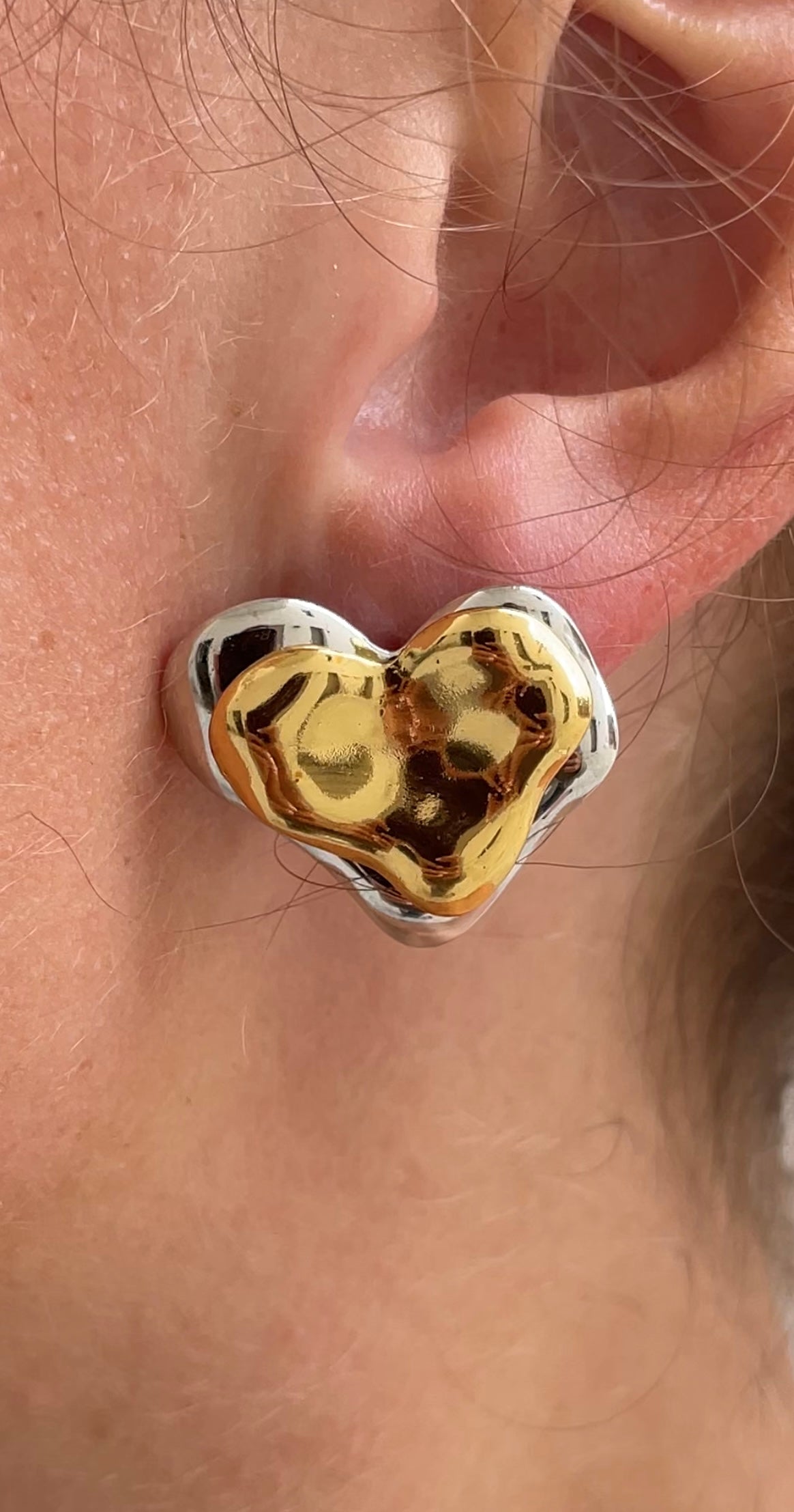 Boucles D'Oreilles Duo Heart