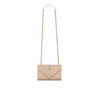 Saint Laurent - Sac Envelope Small - Femme - Beige