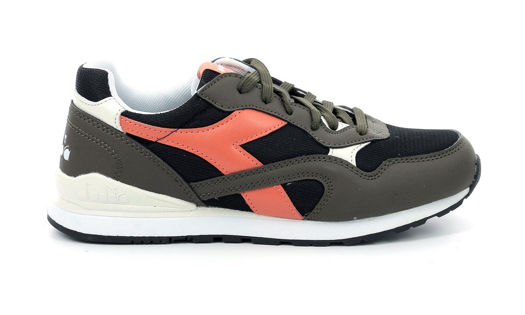 Diadora - Sneakers - N.92 Gs - Dark Olive/Burnt Orange - Junior