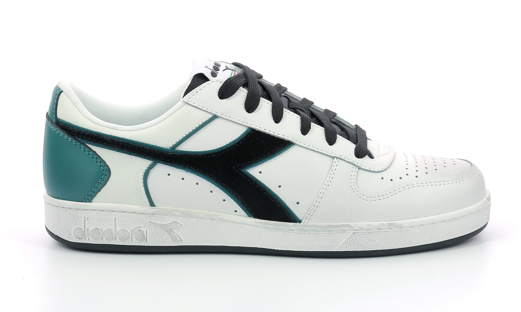 Diadora - Sneakers Basses Magic Bas Low I - White/Black/Pacific - Mixte