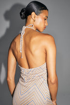 La Robe Bowie En Tricot Zigzag Fabriquée En Italie
