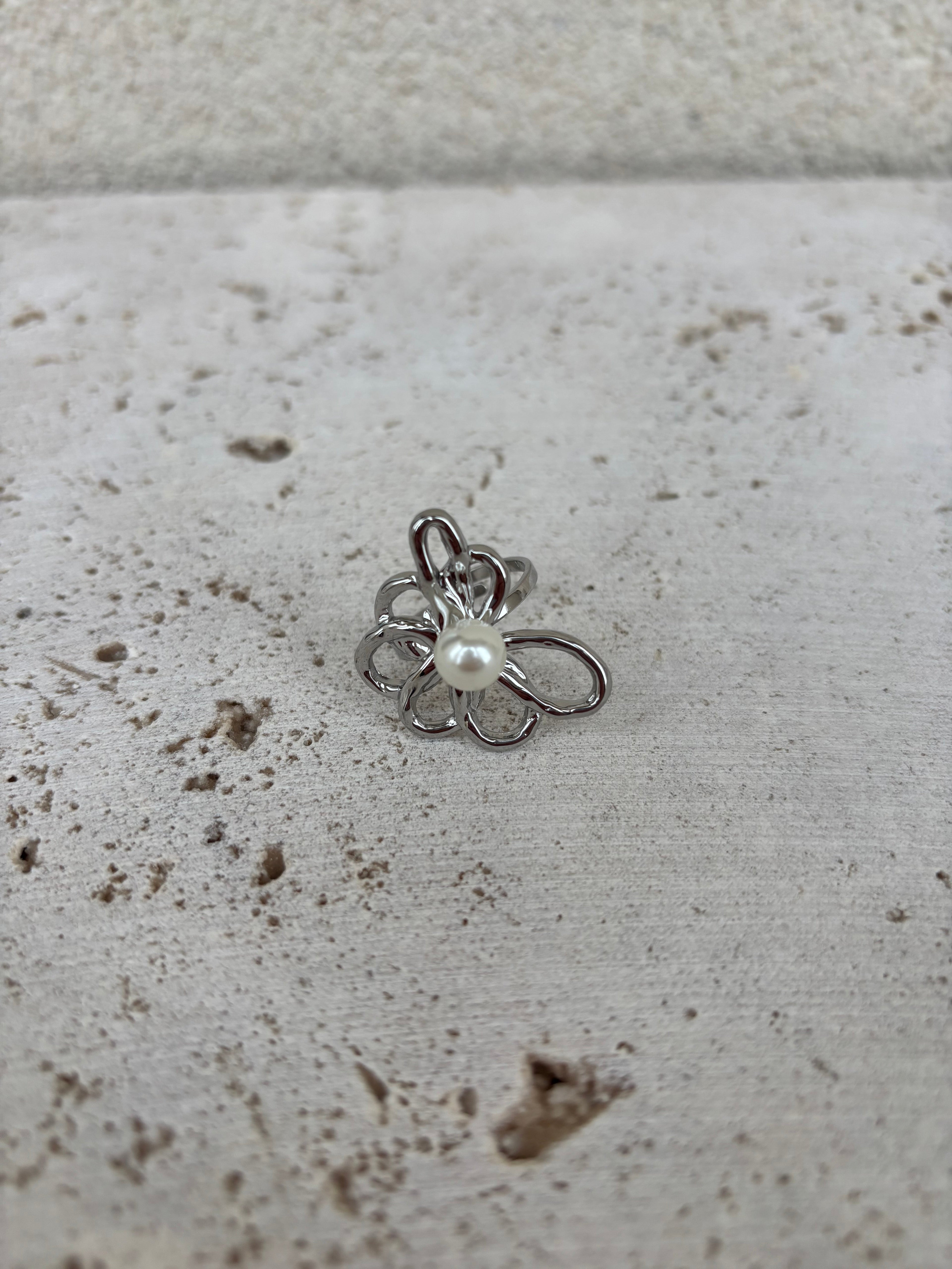 Bague Leave X Pearl