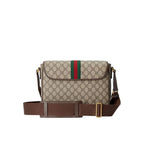 Gucci Medium Ophidia Gg Supreme Messenger Bag - Brown - Homme