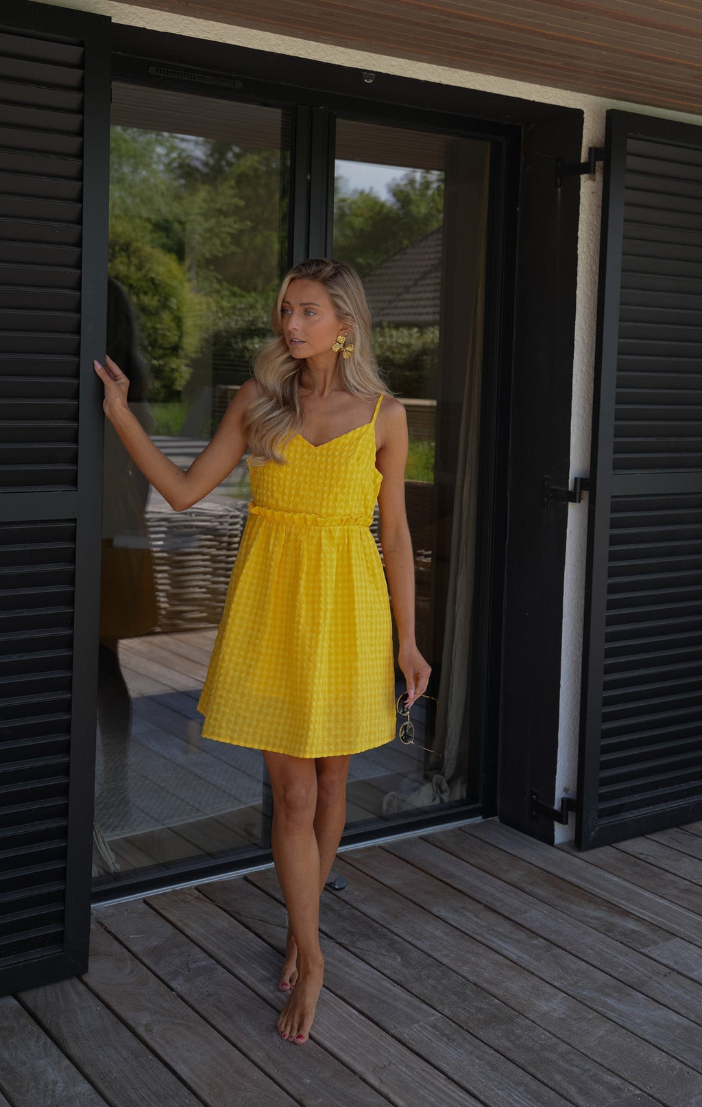 Robe Vichy Fiby - Jaune