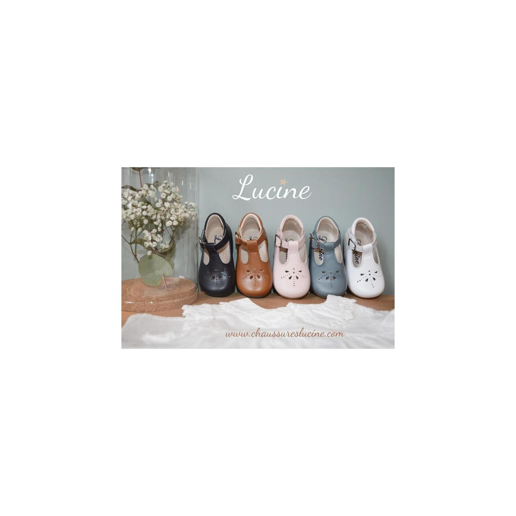 Chaussures Bottillons Salomé Bébé À Boucle Aloïs - Cuir Marine - Mixte