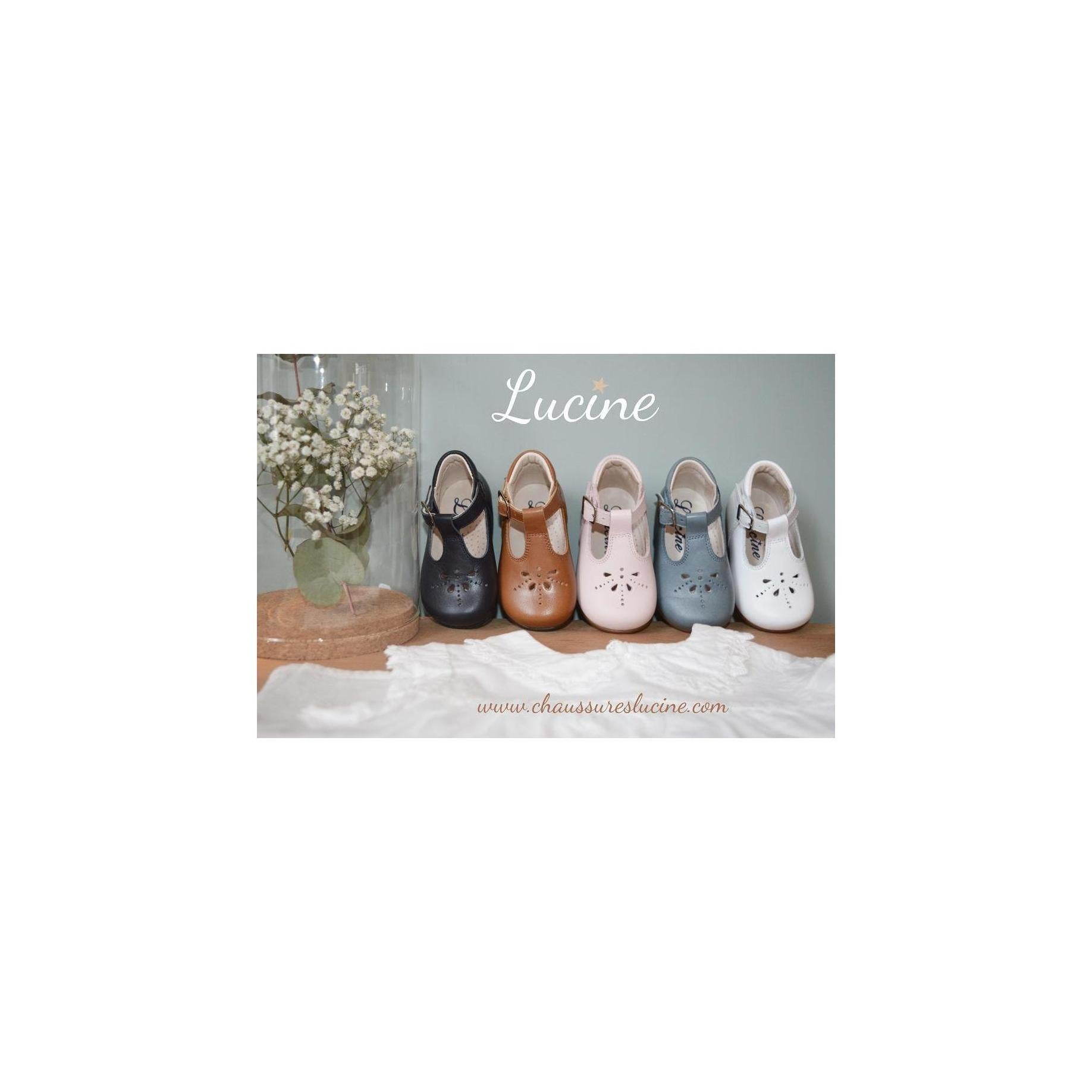 Chaussures Bottillons Salomé Bébé À Boucle Aloïs - Cuir Marine - Mixte