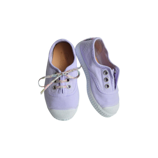 Chaussures Baskets Tennis En Toiles À Lacets Et Élastiques - Lila - Mixte