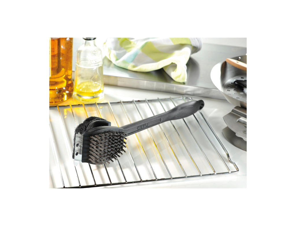 Bbq - Brosse De Nettoyage Bbq 3 En 1 - Noir/Argent