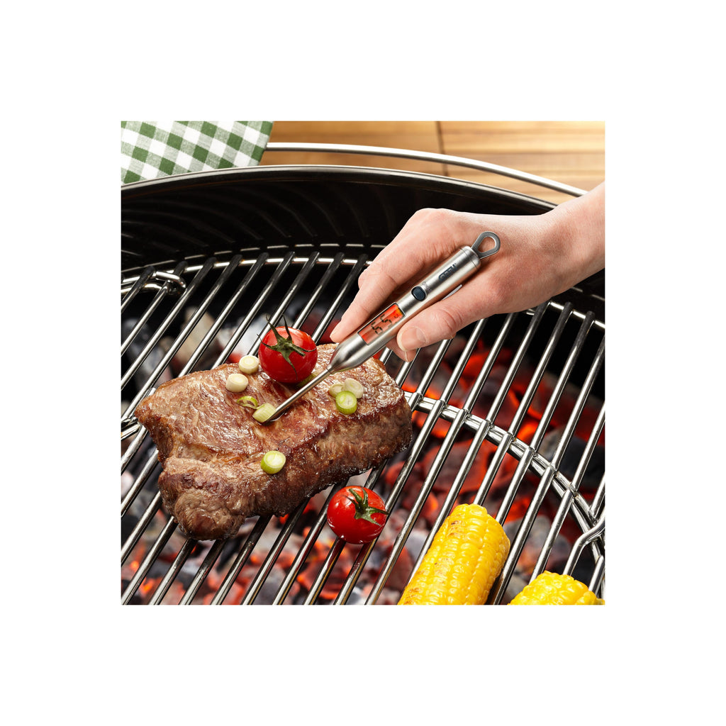 Bbq - Thermomètre Numérique - Acier Inoxydable - Argent