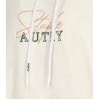 Hoodie Unisex Chenille Staple - Cream - Homme