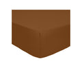 Drap Housse Mura - 100% Percale De Coton 80Fils - Ocre