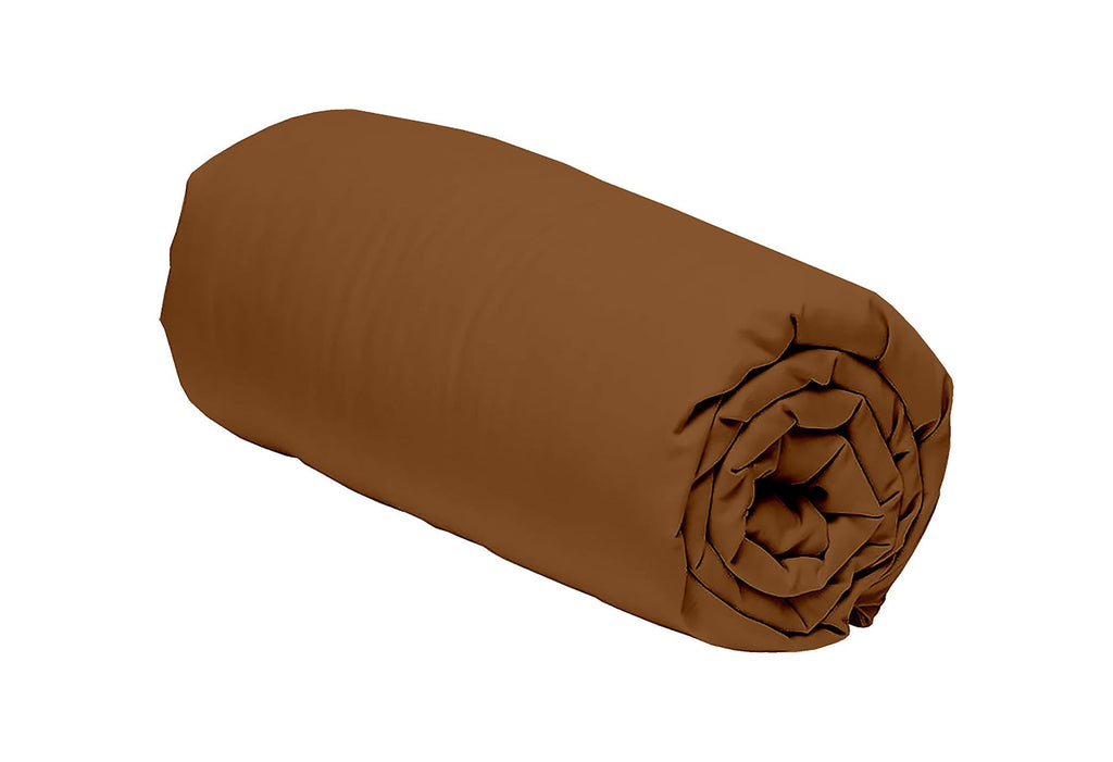 Drap Housse Mura - 100% Percale De Coton 80Fils - Ocre