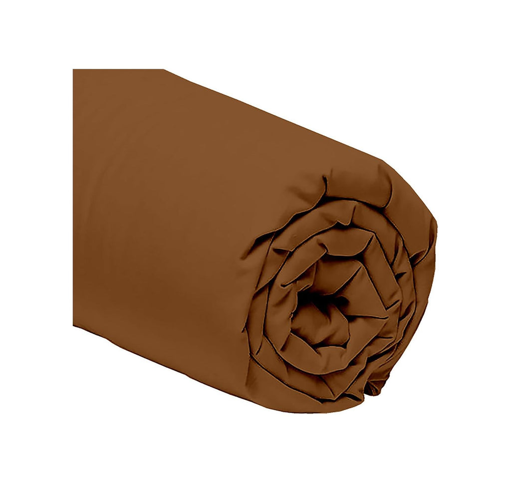 Drap Housse Mura - 100% Percale De Coton 80Fils - Ocre