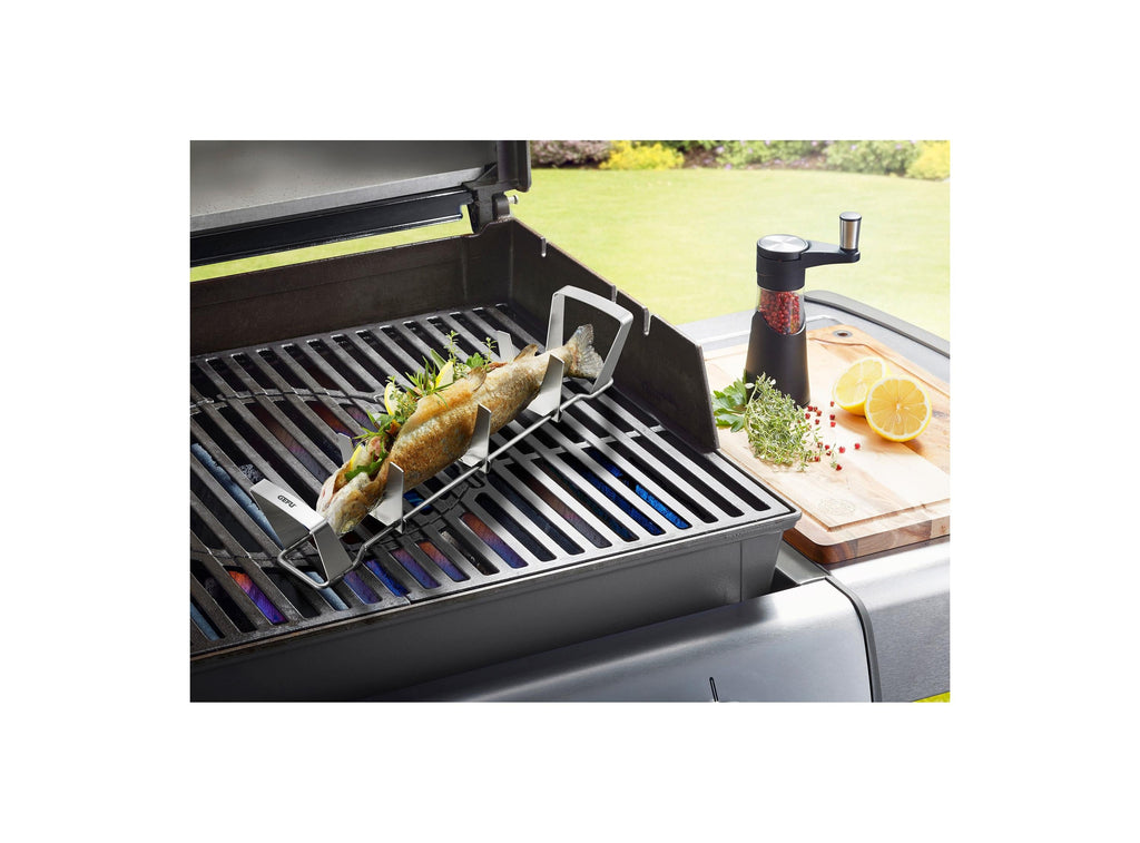 Bbq - Support Pour Poisson - Argent
