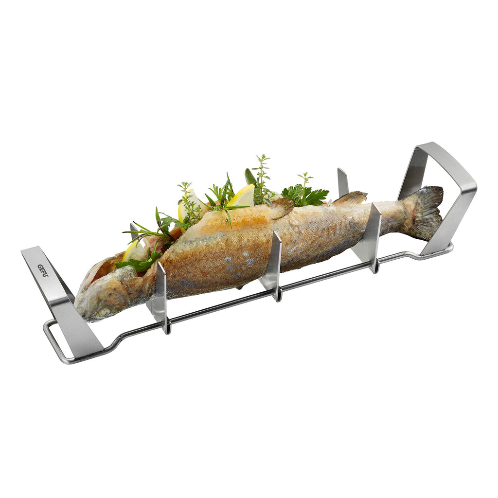 Bbq - Support Pour Poisson - Argent