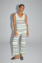 Le Top Noa En Crochet Colorful De Coton Oeko-Tex Fabriqué En Italie