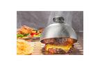 Bbq - Cloche À Burger Et Fondant - Noir/Argent