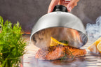 Bbq - Cloche À Burger Et Fondant - Noir/Argent