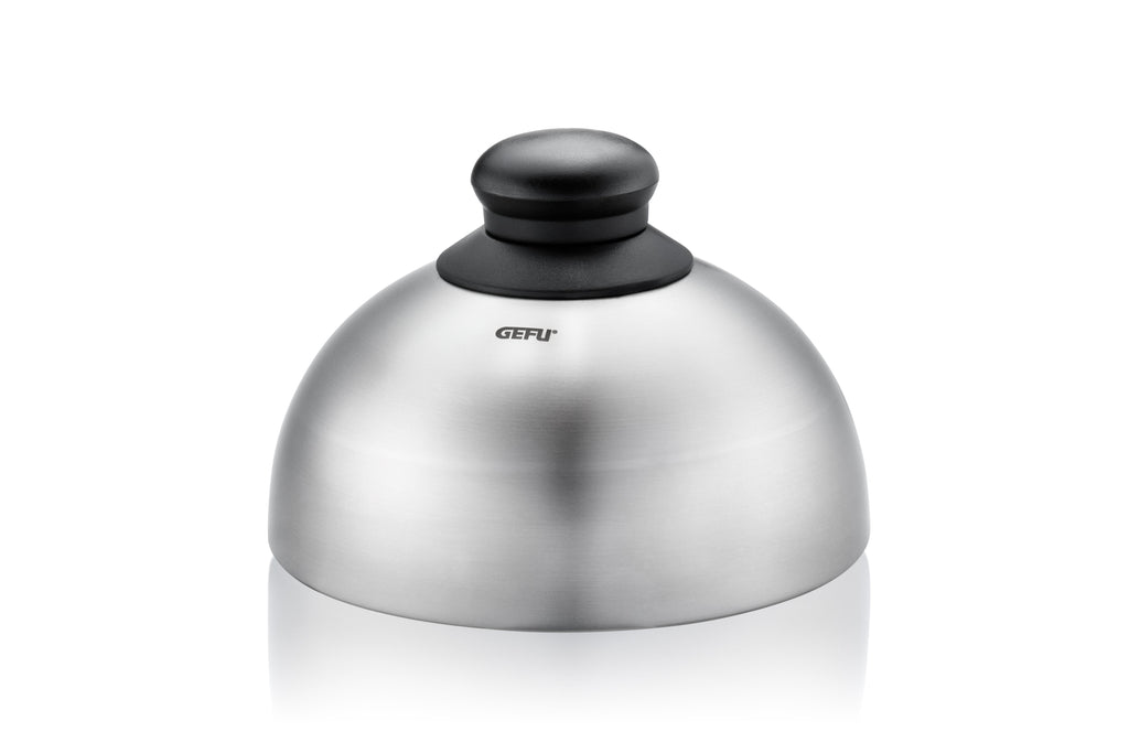 Bbq - Cloche À Burger Et Fondant - Noir/Argent