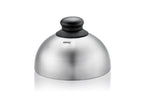 Bbq - Cloche À Burger Et Fondant - Noir/Argent