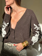 Cardigan Léopoldine - Marron
