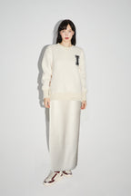 La Maxi Jupe Blake Preppy White
