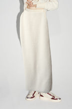 La Maxi Jupe Blake Preppy White
