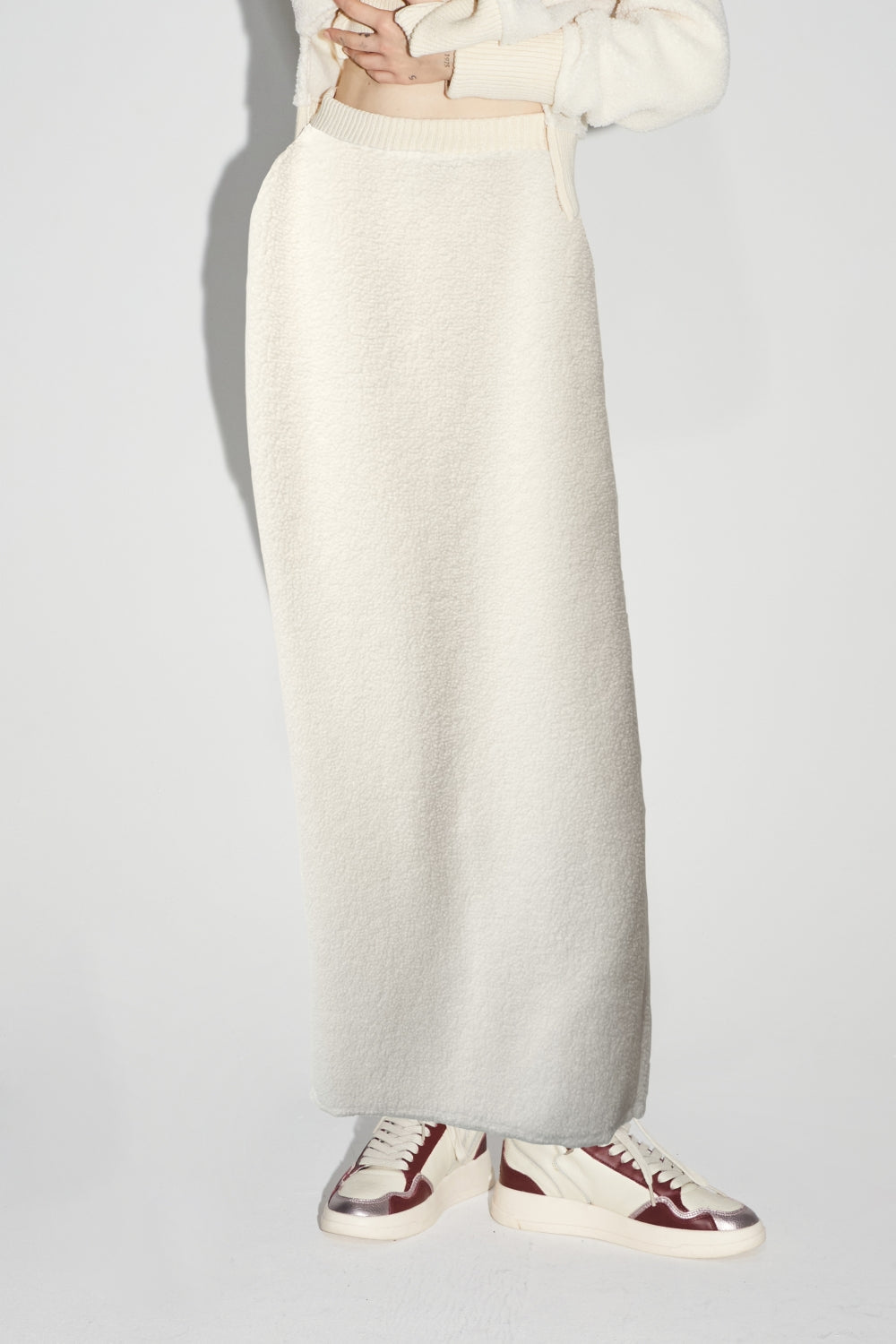 La Maxi Jupe Blake Preppy White