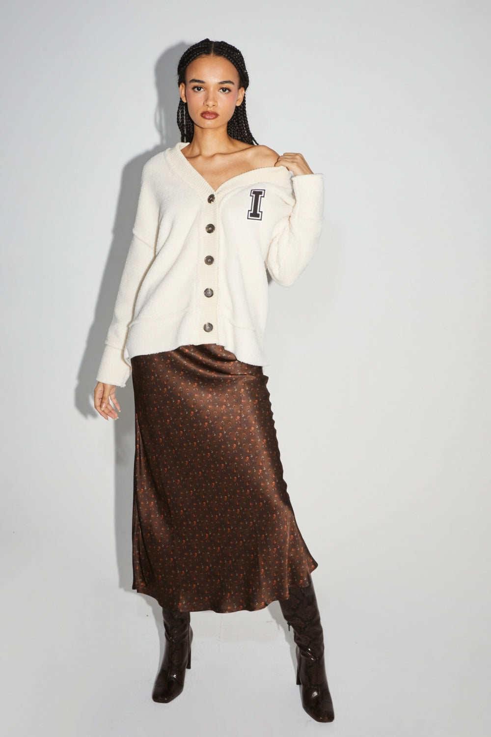 La Veste Cardigan Jackson Preppy White