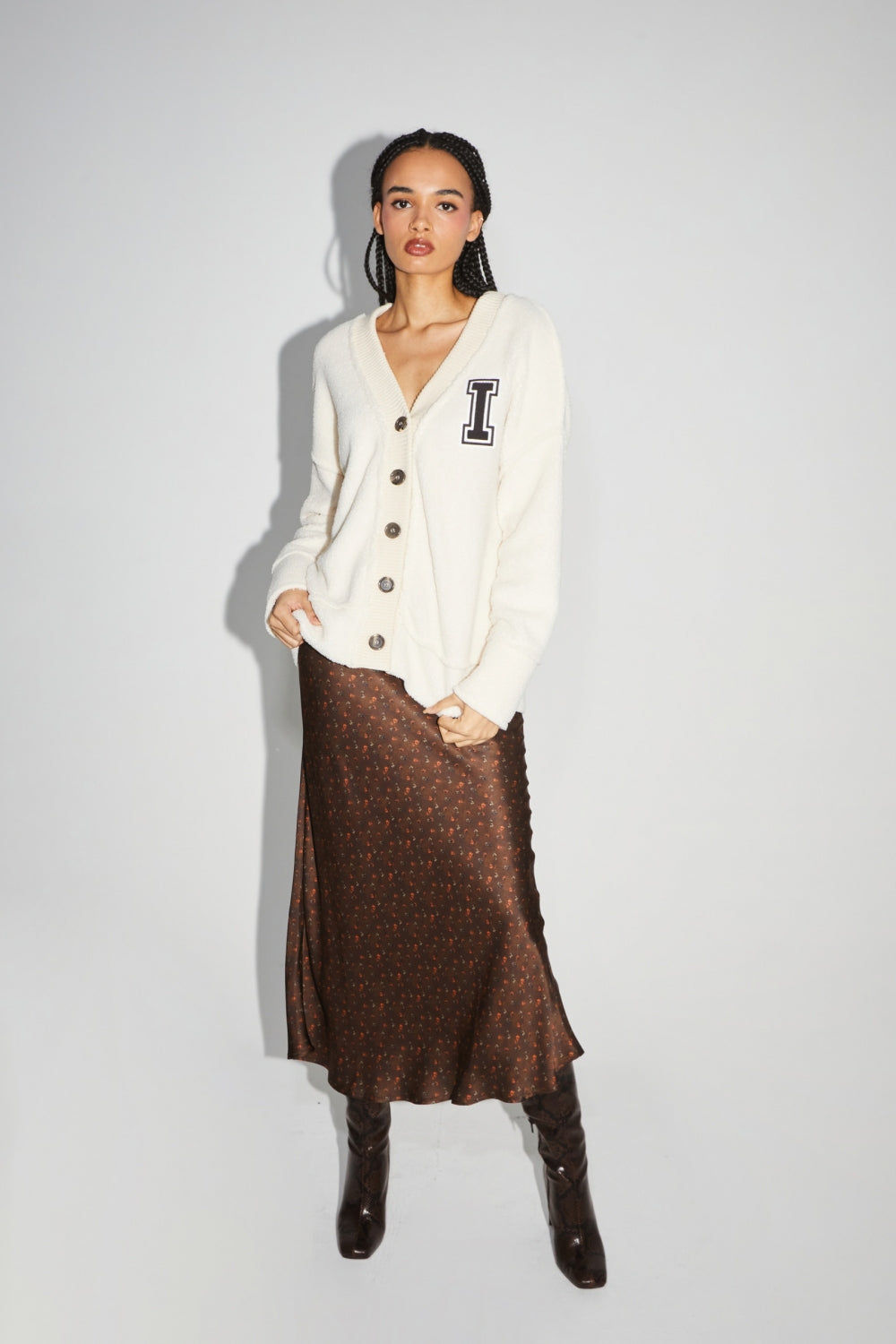 La Veste Cardigan Jackson Preppy White