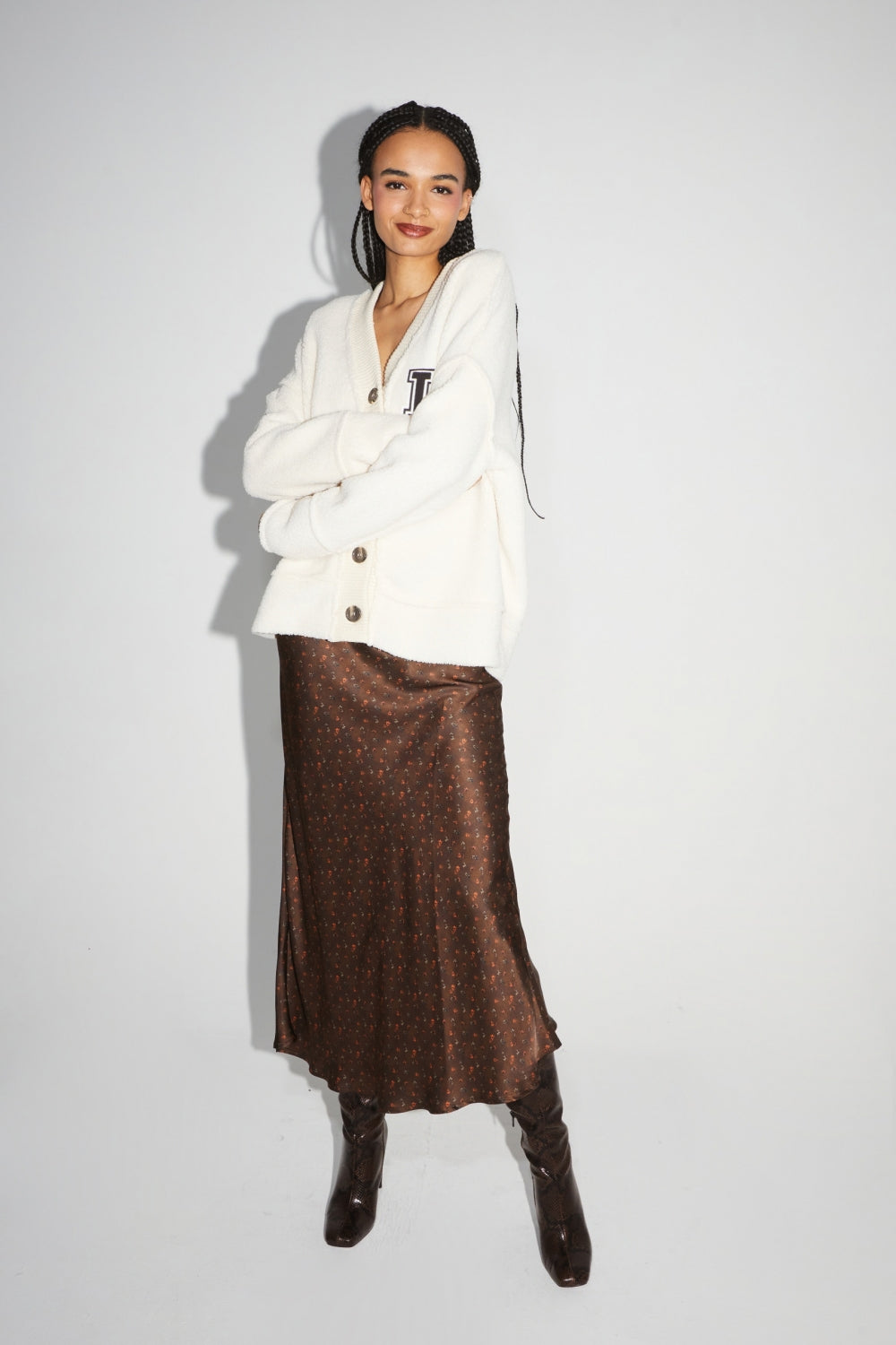 La Veste Cardigan Jackson Preppy White