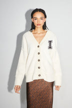 La Veste Cardigan Jackson Preppy White