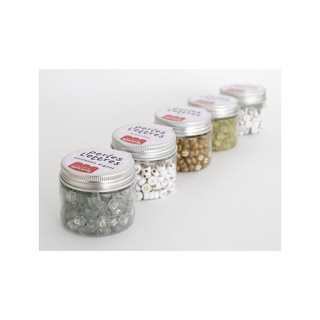 Pot Perles Lettres – Paillettes Or