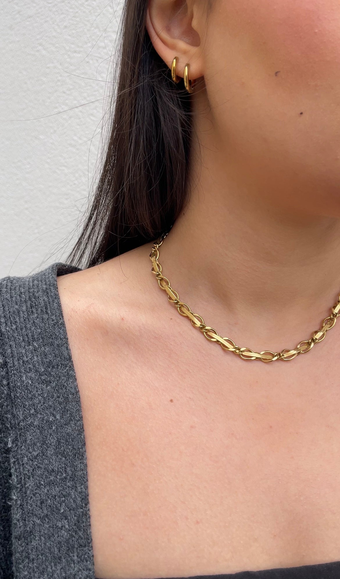 Collier Flat X Chain