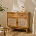 Alia - Commode 2 Tiroirs / 2 Portes - Rotin