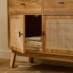 Alia - Commode 2 Tiroirs / 2 Portes - Rotin